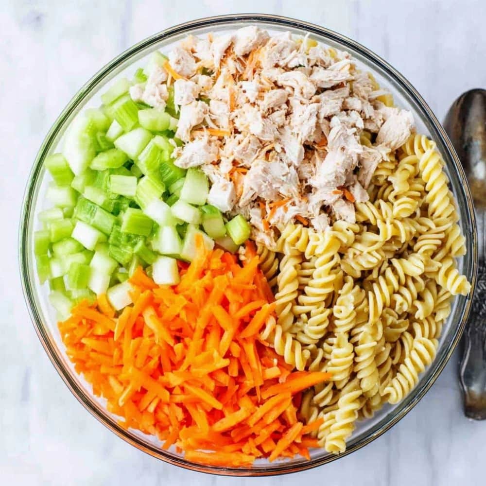 Delicious Buffalo Chicken Pasta Salad 2 Buffalo Chicken Pasta Salad recipe