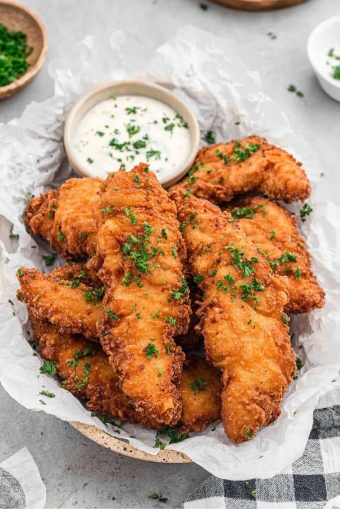 Buttermilk Fried Chicken Tenders 2 Buttermilk Fried Chicken Tenders recipe