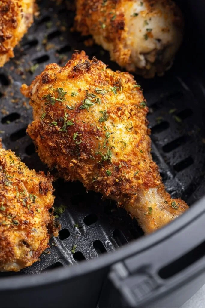 Crispy Air Fryer Fried Chicken Drumsticks 3 air fryer fried chicken drumsticks recipe