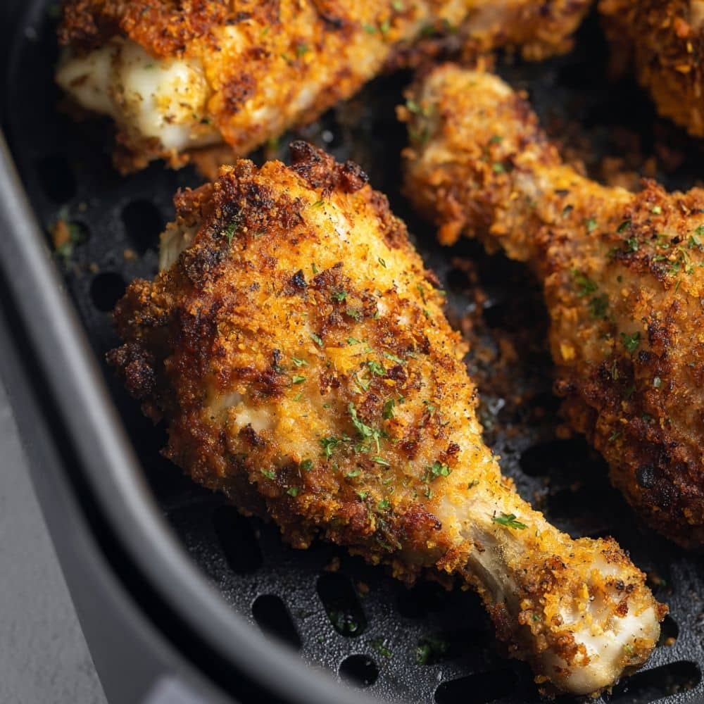 Crispy Air Fryer Fried Chicken Drumsticks 1 air fryer fried chicken drumsticks