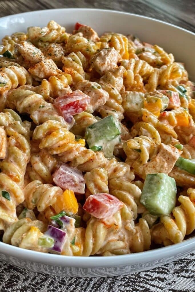 Best BBQ Chicken Pasta Salad Recipe - Easy Summer Dish 2 bbq chicken pasta salad recipe