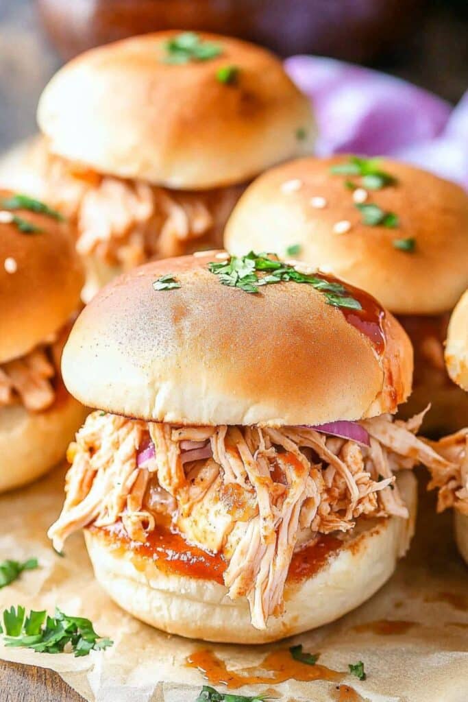 bbq chicken sliders 1