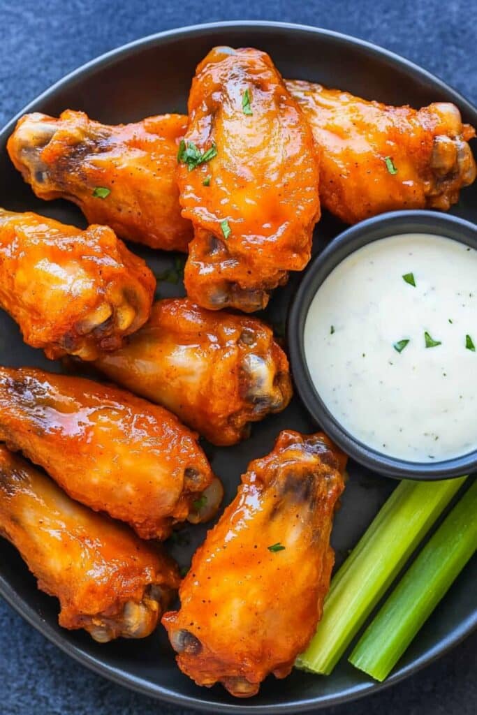 Delicious Crispy Buffalo Chicken Wings Recipe - Perfect for Parties 2 buffalo chicken wings 1