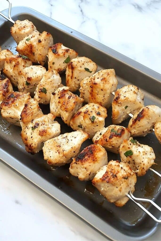 Easy Chicken Kabobs in the Oven - Juicy & Flavorful 2 chicken kabobs in the oven 1