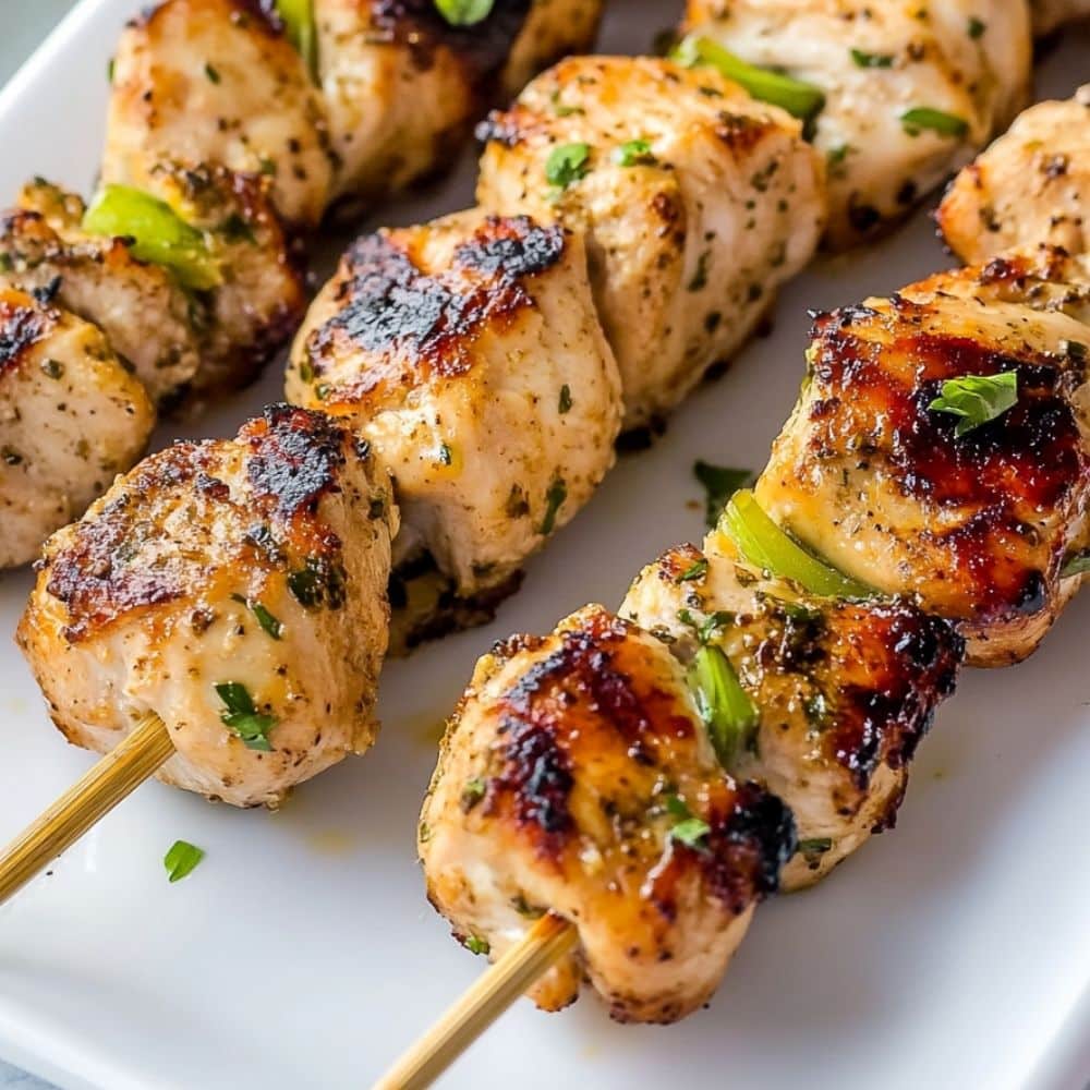 Best Chicken Kabobs on the Grill - Easy Summer Recipe 1 chicken kabobs on the grill