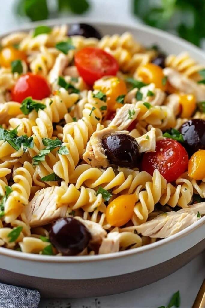 Cold Chicken Pasta Salad – Perfect for Hot Days 2 cold chicken pasta salad 1