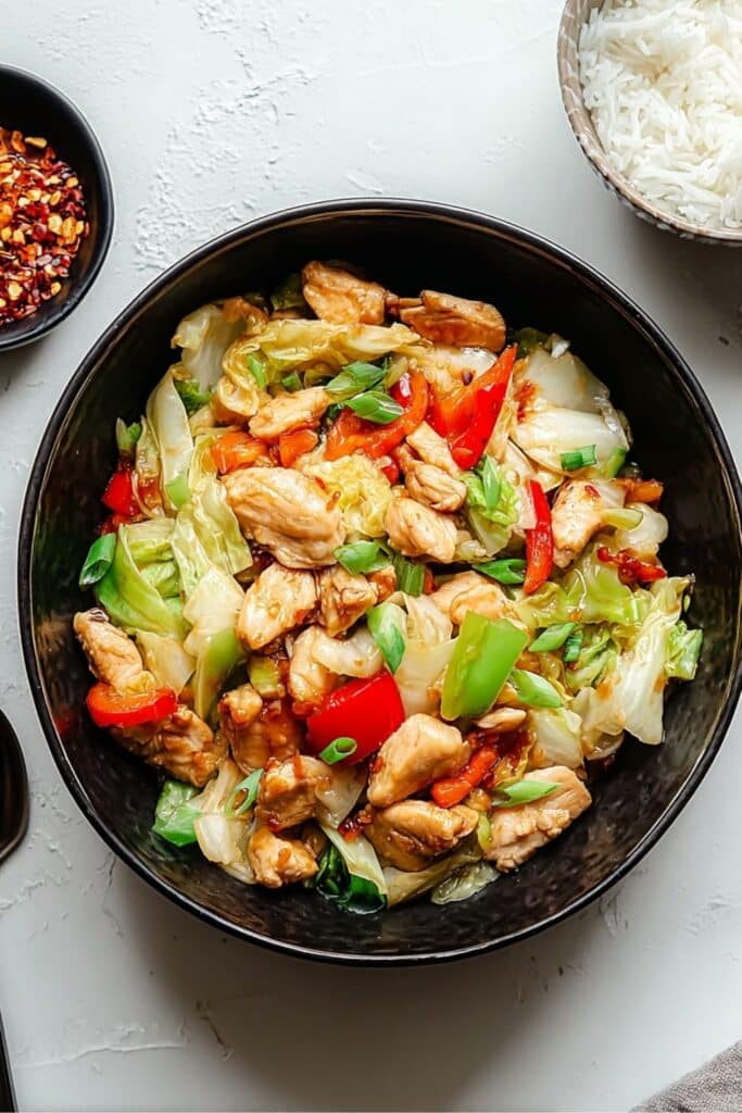 Easy Chinese Chicken Cabbage Stir Fry 2 easy chinese chicken cabbage stir fry