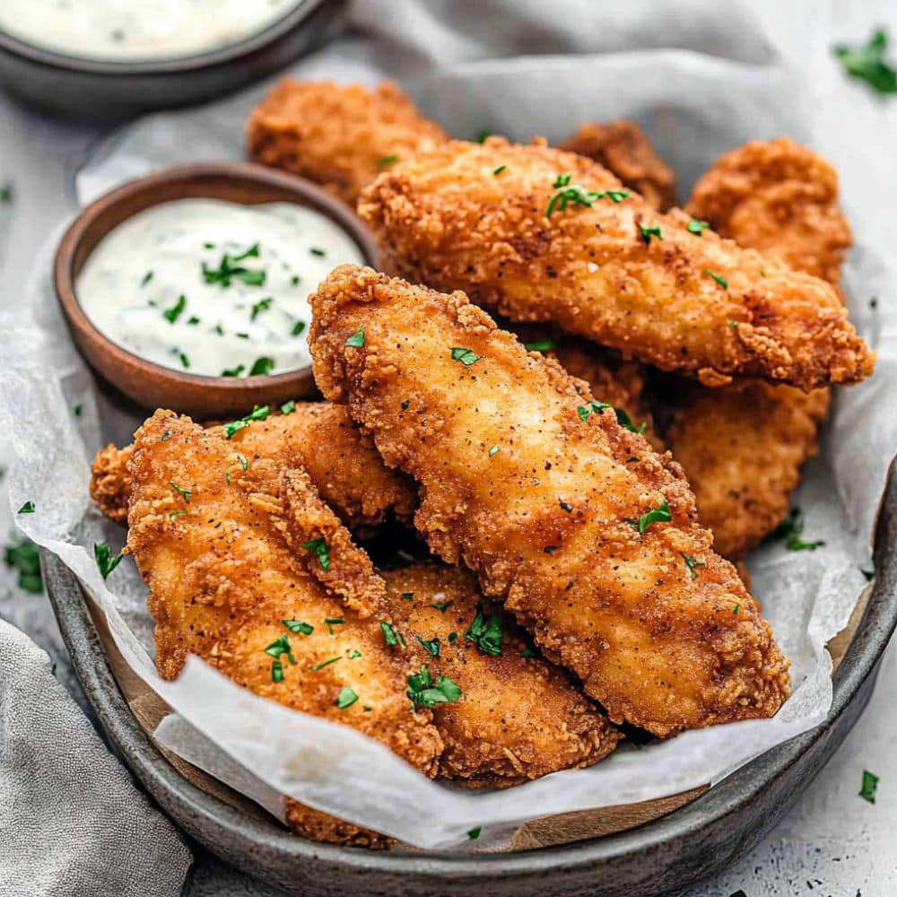 Best Crispy Homemade Fried Chicken Tenders Recipe 1 fried chicken tenders