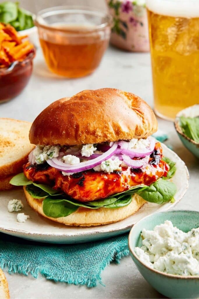 Best Grilled Buffalo Chicken Sandwich Recipe - Easy & Spicy 2 grilled buffalo chicken sandwich recipe