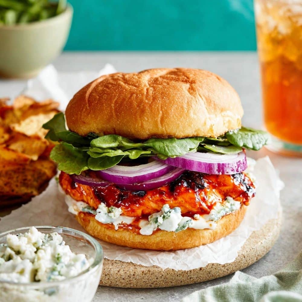 Best Grilled Buffalo Chicken Sandwich Recipe - Easy & Spicy 1 grilled buffalo chicken sandwich