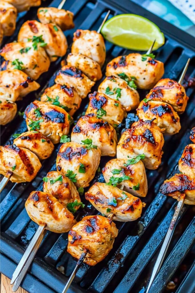 Honey-Lime Grilled Chicken Skewers Recipe 2 honey lime grilled chicken skewers 1