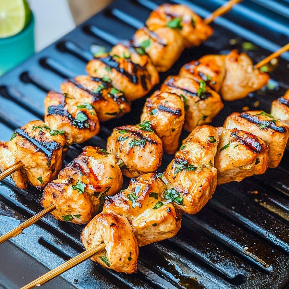 Honey-Lime Grilled Chicken Skewers Recipe 1 honey lime grilled chicken skewers