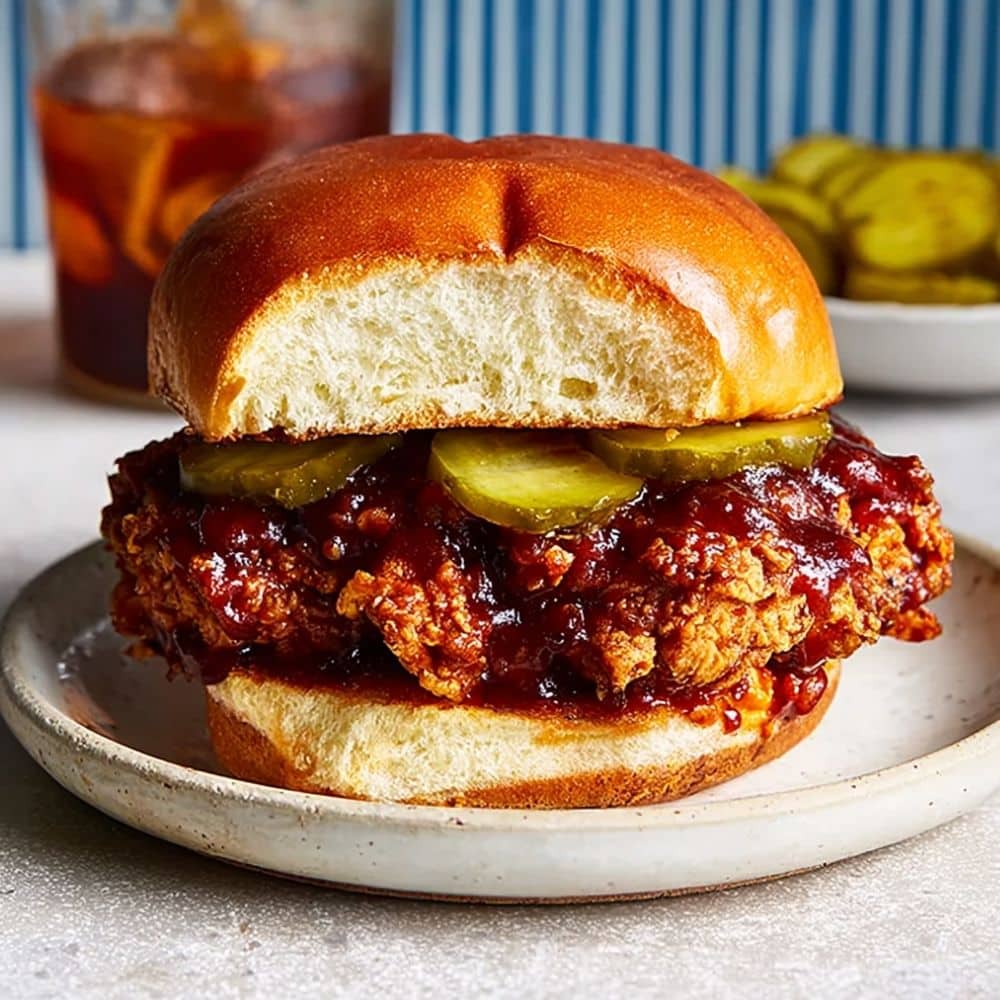 Best Crispy Nashville Chicken Sandwich Recipe 1 nashville chicken sandwich
