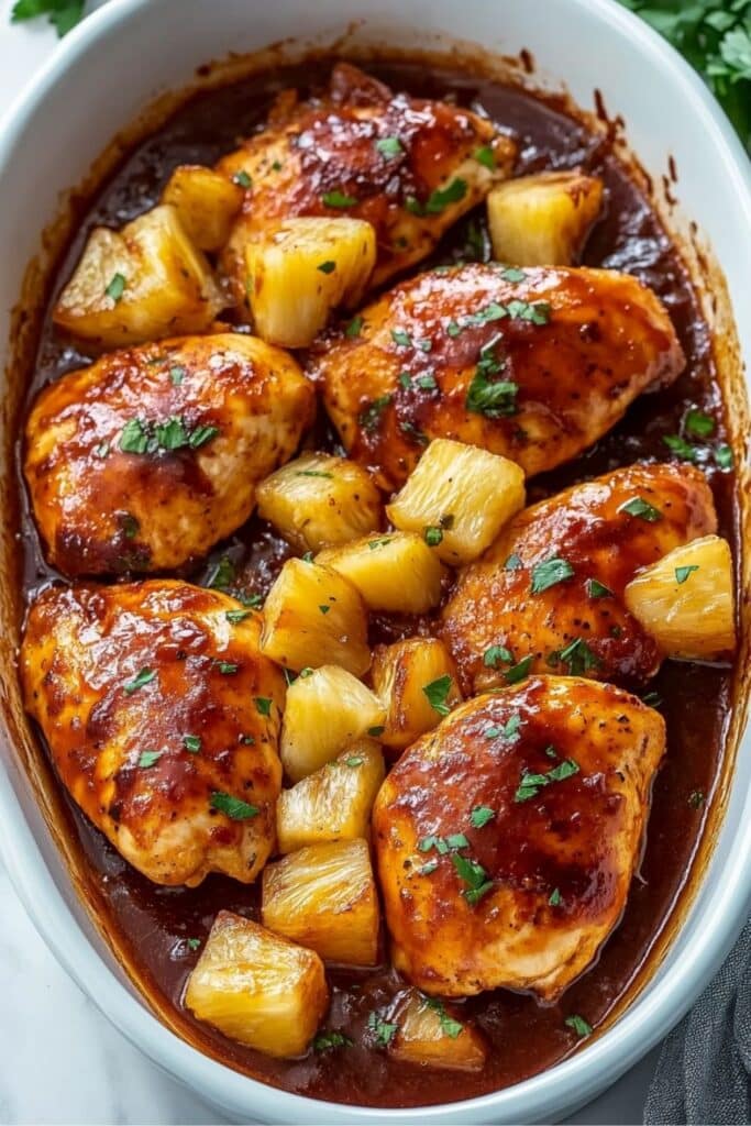 Delicious Pineapple BBQ Baked Chicken Breast 2 pineapple bbq baked chicken breast recipe