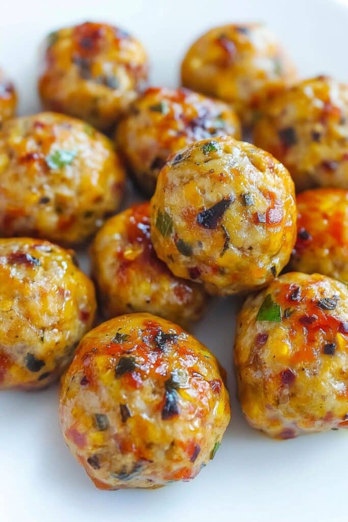 Spicy Chicken Meatballs Recipe - Easy & Delicious 2 spicy chicken meatballs 1