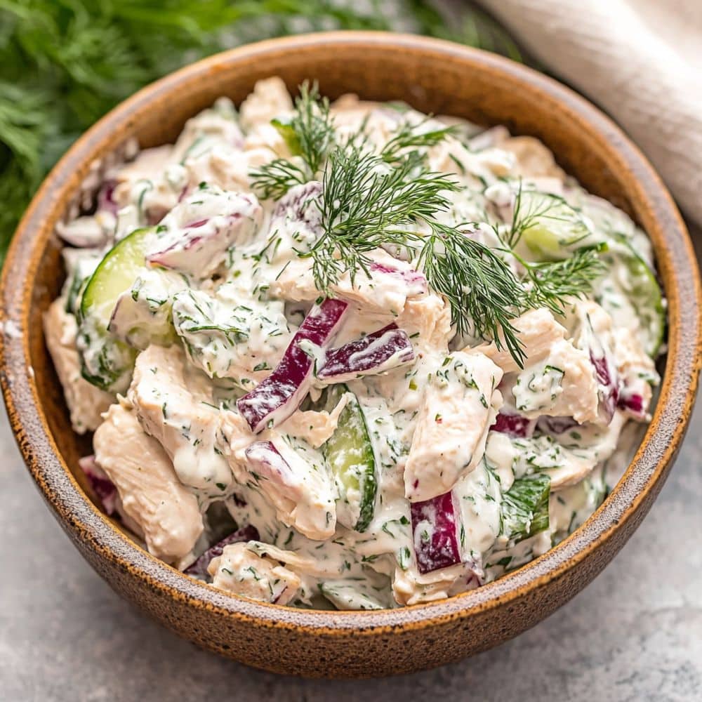 Fresh & Easy Tzatziki Chicken Salad Recipe 1 tzatziki chicken salad