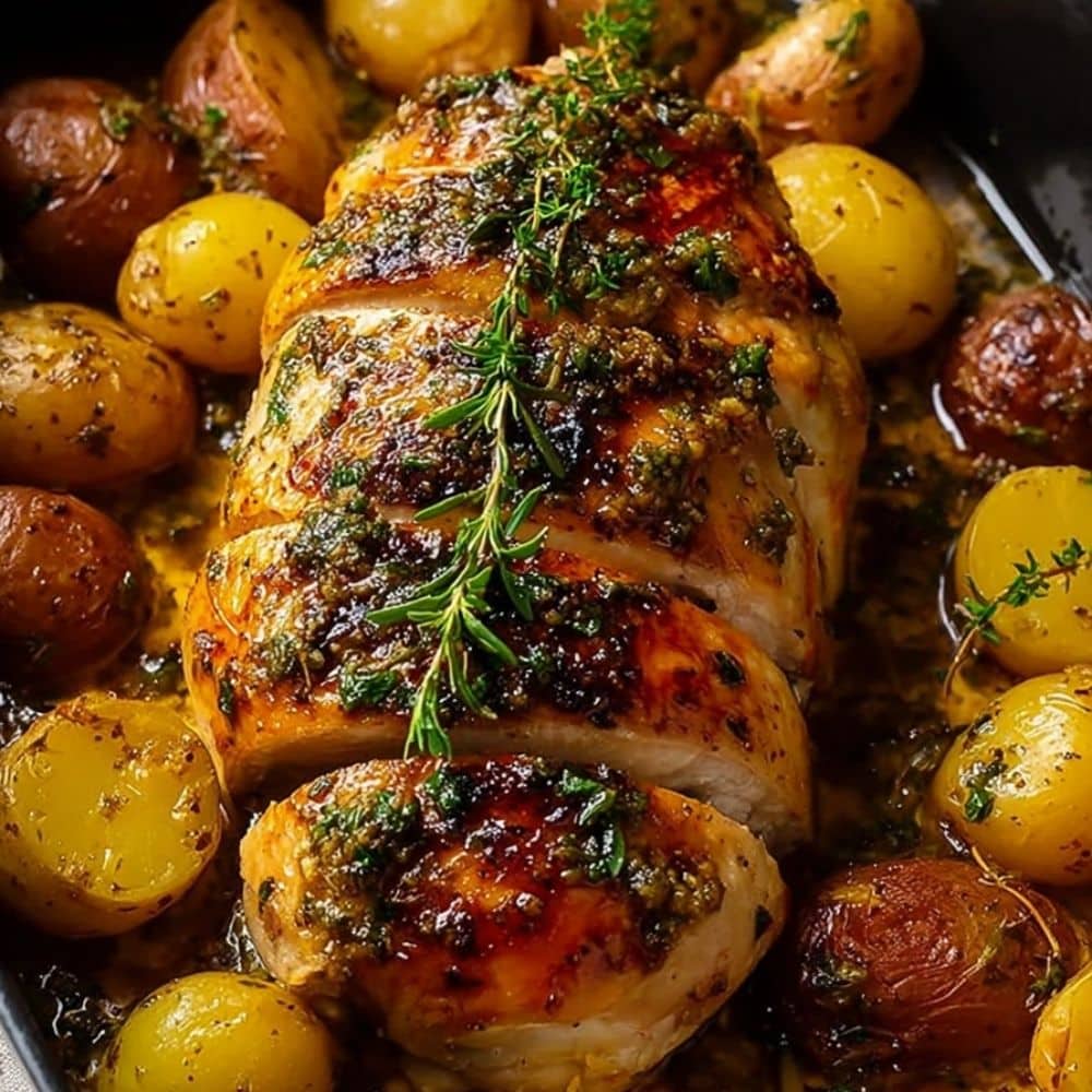 Best Garlic Herb Roasted Chicken Recipe - Easy & Crispy 1 Garlic Herb Roasted Chicken