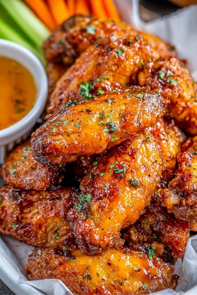 Best Hot Honey Peach Chicken Wings Recipe 2 Hot Honey Peach Chicken Wings Recipe