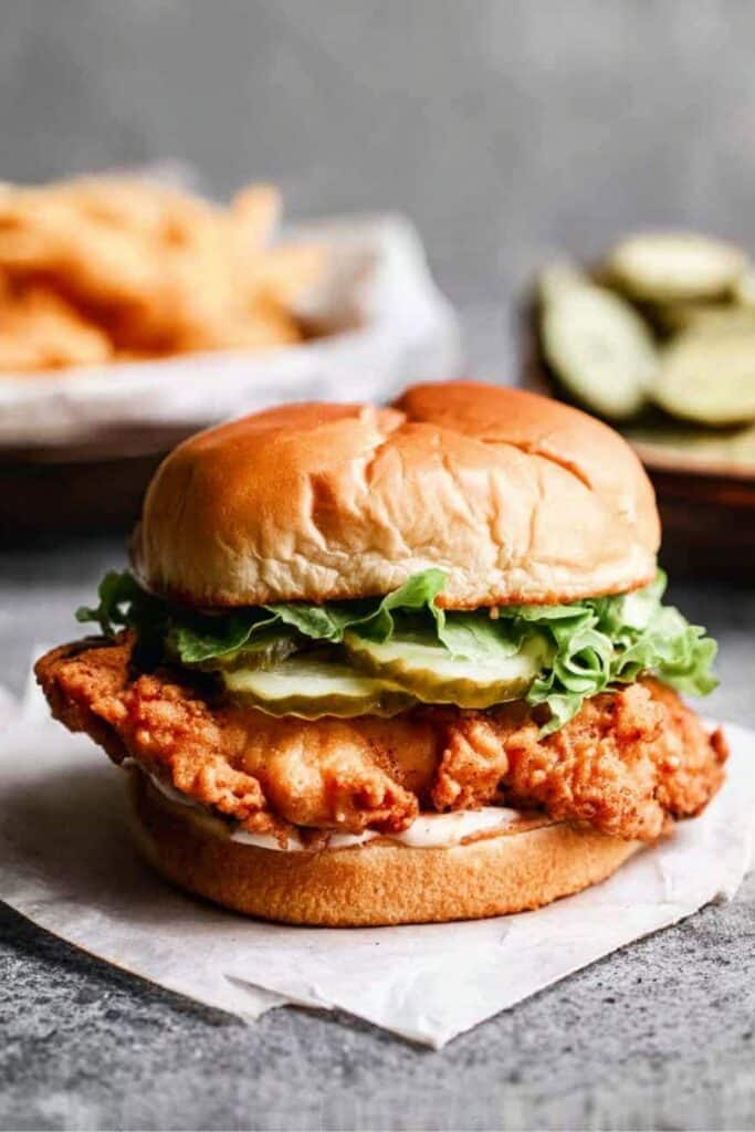 Copycat Chick-fil-A Crispy Chicken Sandwich 2 chick fil a chicken sandwich