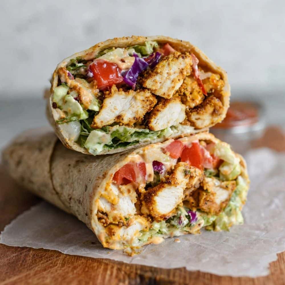 Easy Crispy Honey Mustard Chicken Wrap Recipe 1 honey mustard chicken wrap