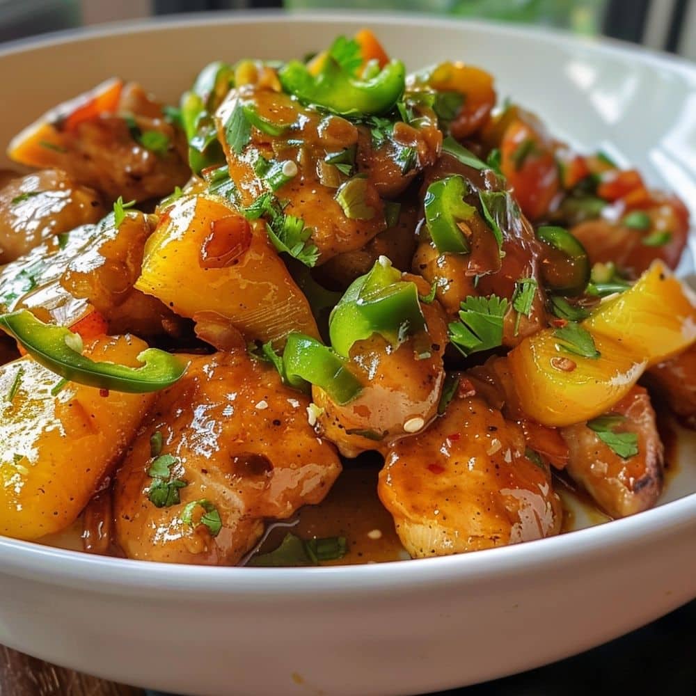 Easy Jalapeño Peach Chicken Recipe 1 jalapeno peach chicken