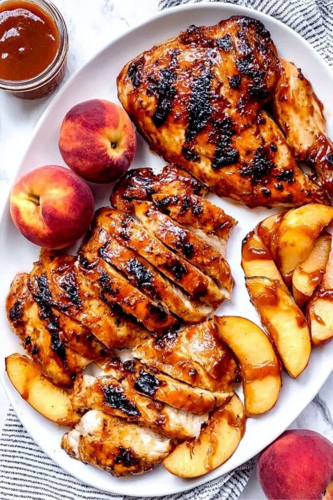 Best Peach BBQ Chicken Recipe - Sweet & Smoky Dinner 2 peach bbq chicken