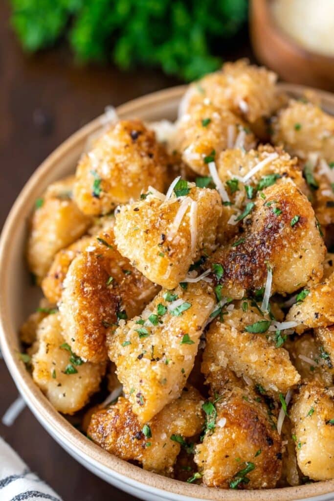 Roasted Garlic and Parmesan Chicken 2 roasted garlic and parmesan chicken bites