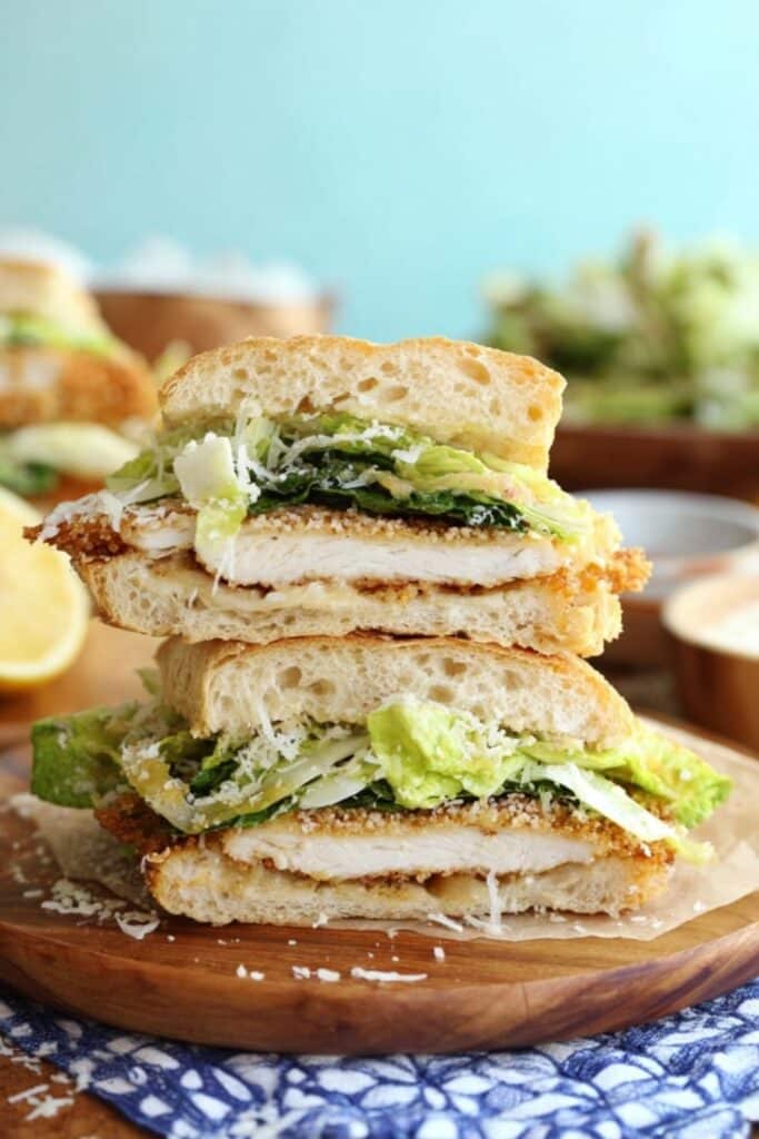 Crispy Parmesan Crusted Chicken Caesar Salad Sub 2 Parmesan Crusted Chicken Caesar Salad Sub recipe