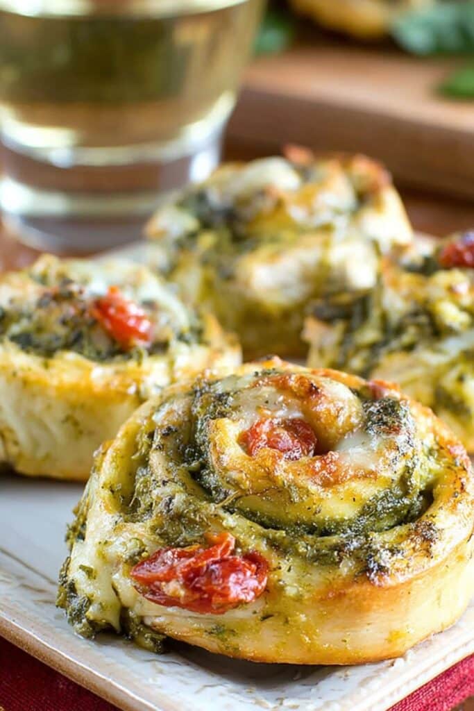 Pesto Chicken Pinwheels 1