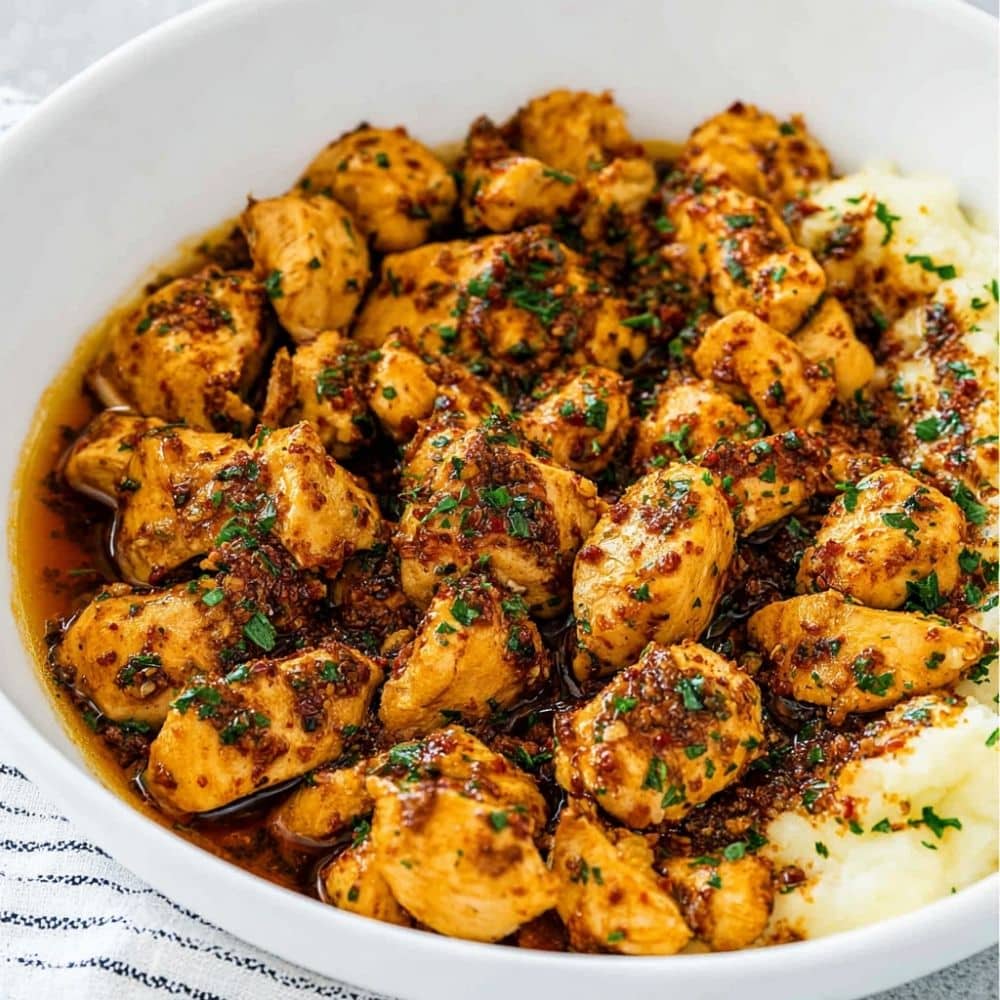 Delicious Spicy Garlic Butter Chicken Bites Recipe