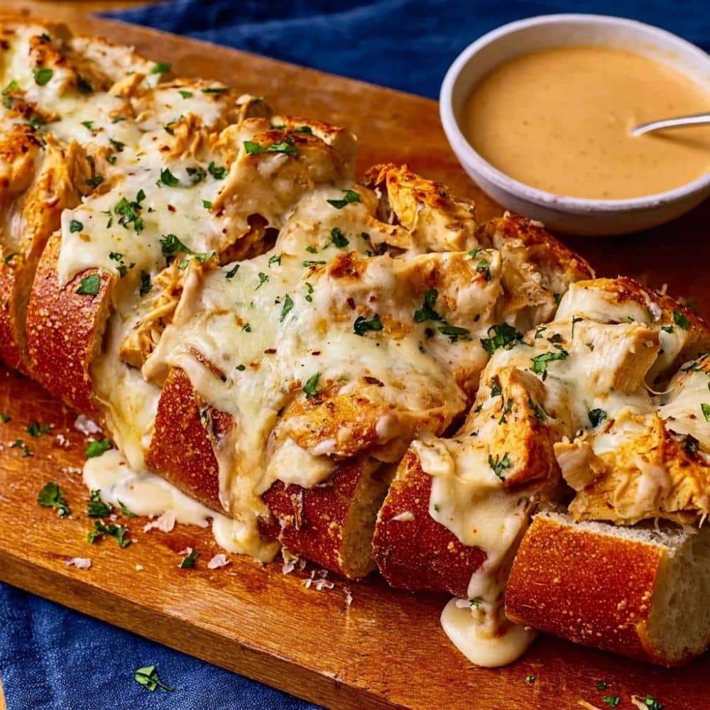 Best Chicken Alfredo Stuffed Breadsticks Recipe