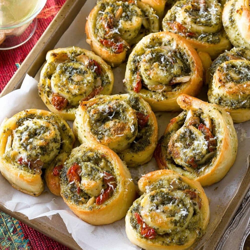 Easy Pesto Chicken Pinwheels Recipe – Best Appetizer