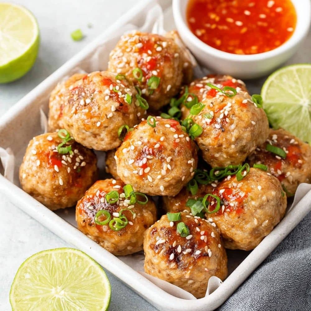 Thai Sweet Chili Chicken Meatballs
