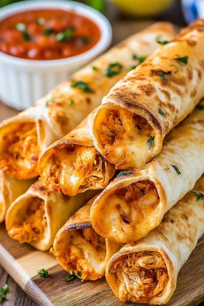 easy and Crispy Chicken Taquitos