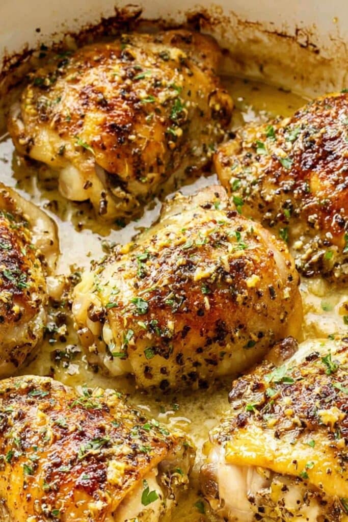 Oven Baked chicken thighs recipe