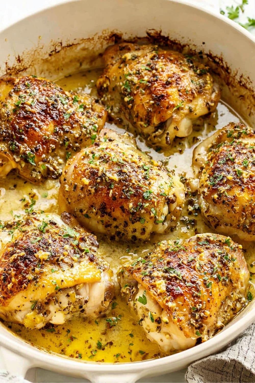Best Ever Crispy Oven Baked Chicken Thighs Recipe