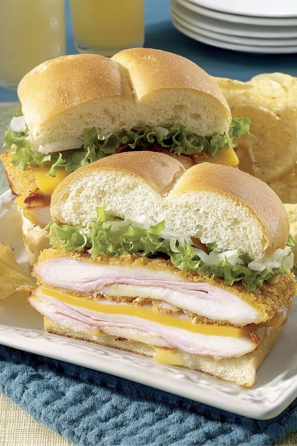 Chicken Cordon Bleu Sandwich – Easy & Crispy