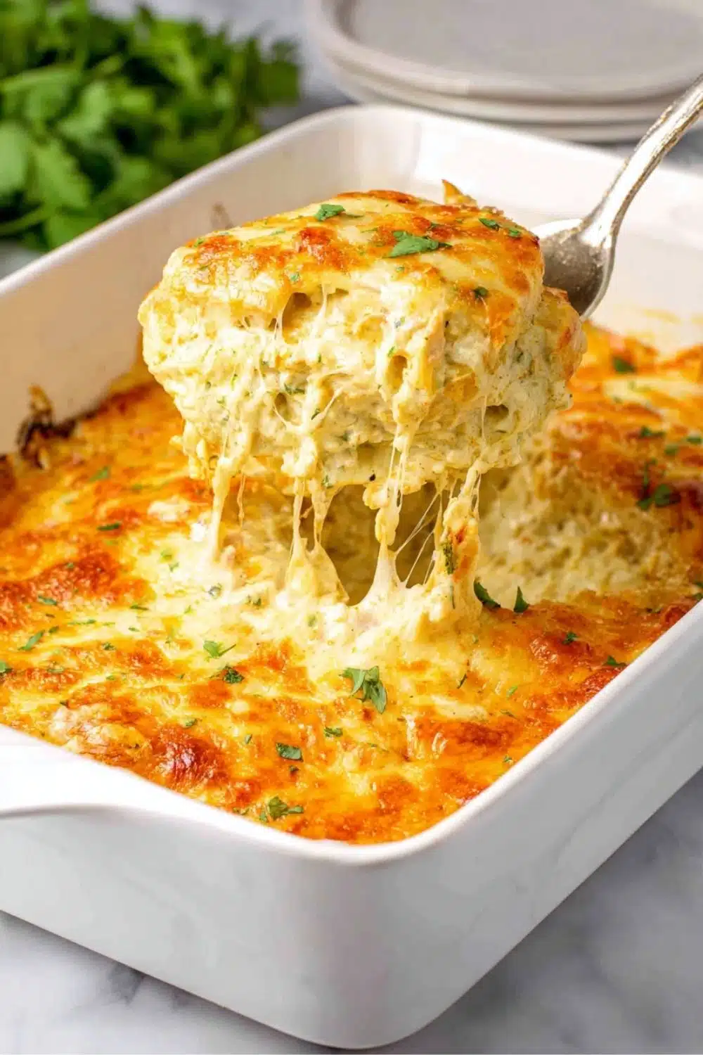 easy Chicken enchilada casserole