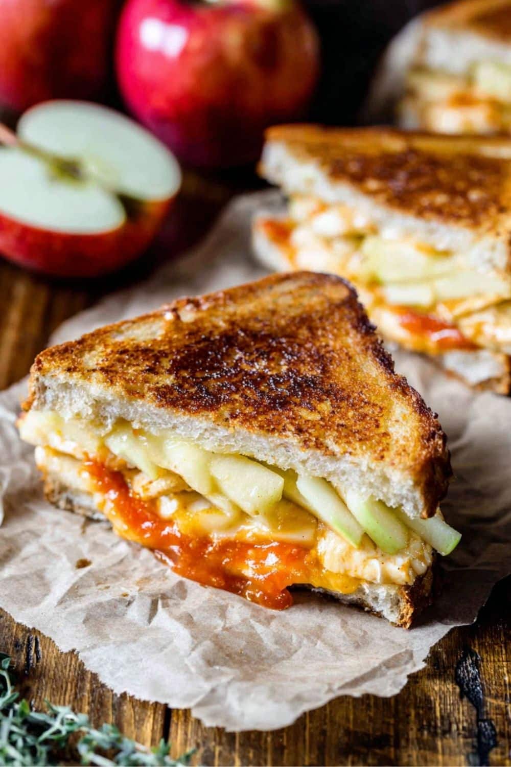 Irresistible Chicken Apple Grilled Cheese Sandwich