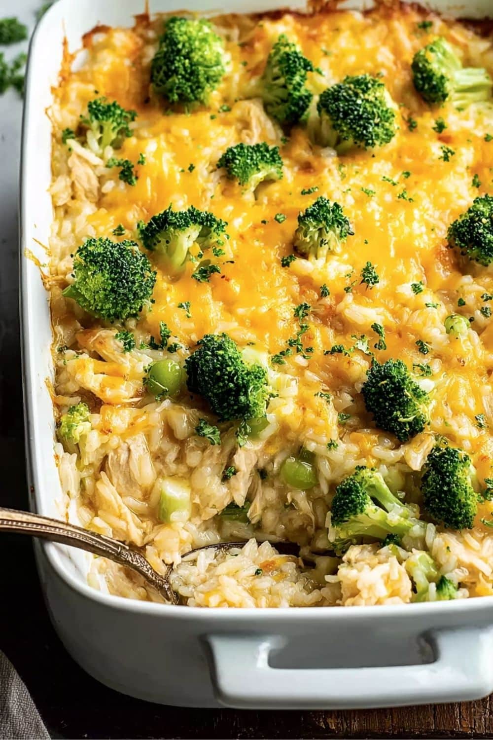 Easy Chicken Broccoli Rice Cheese Casserole Recipe