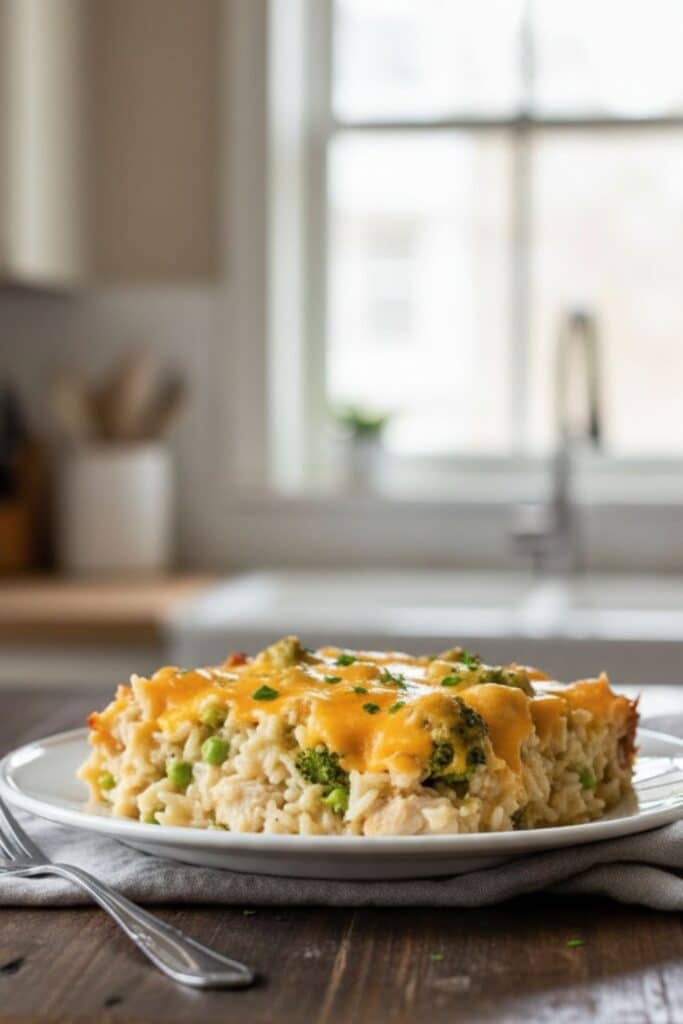 Easy Chicken Broccoli Rice Cheese Casserole Recipe 1 easy chicken broccoli rice cheese casserole recipe