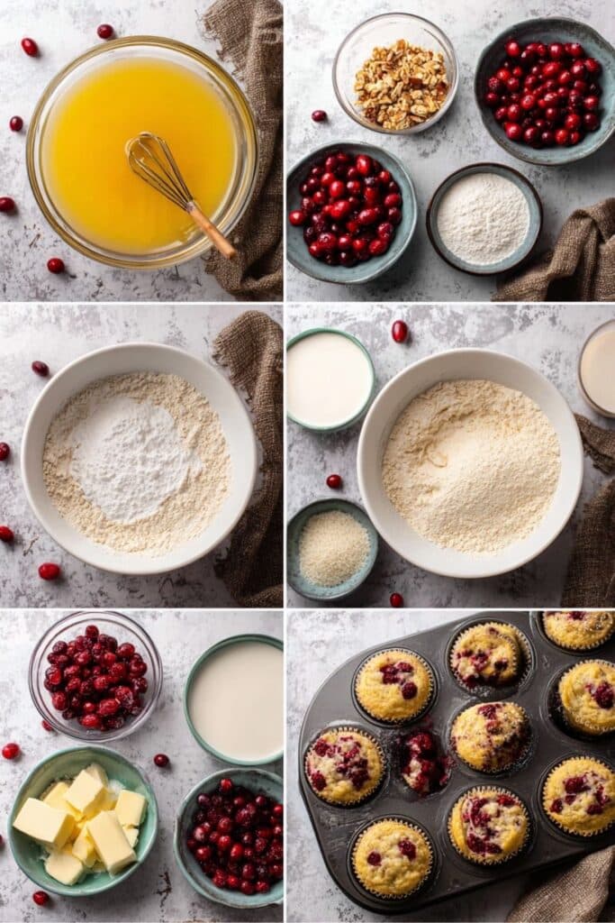 Cranberry muffins with fresh cranberries instructions