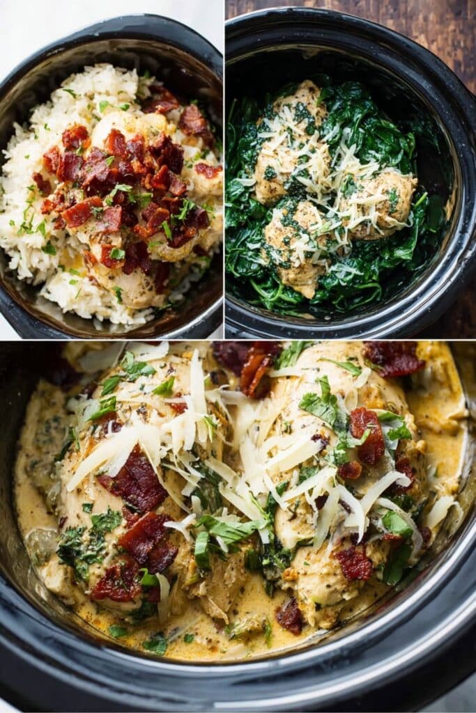 Easy Crockpot Tuscan Chicken Recipe: A Flavorful Delight! 4 crockpot tuscan chicken recipe steps