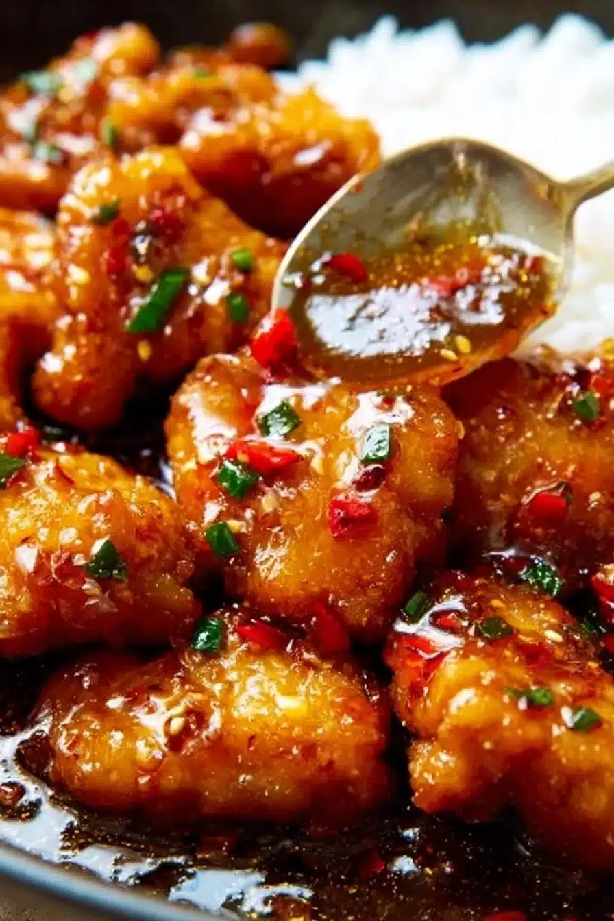 Quick and flavorful honey garlic chicken served on a plate.