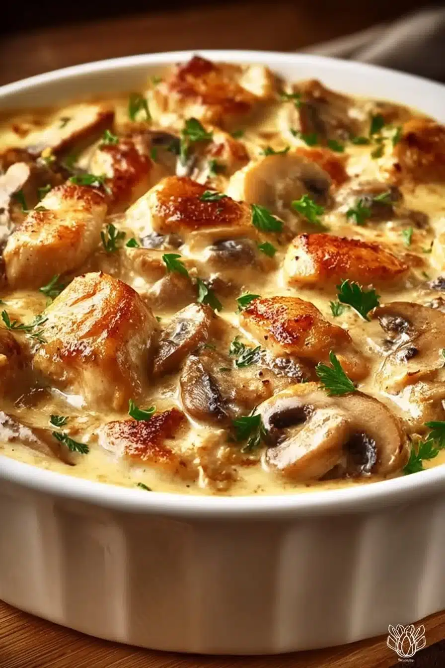 Baked Chicken Stroganoff