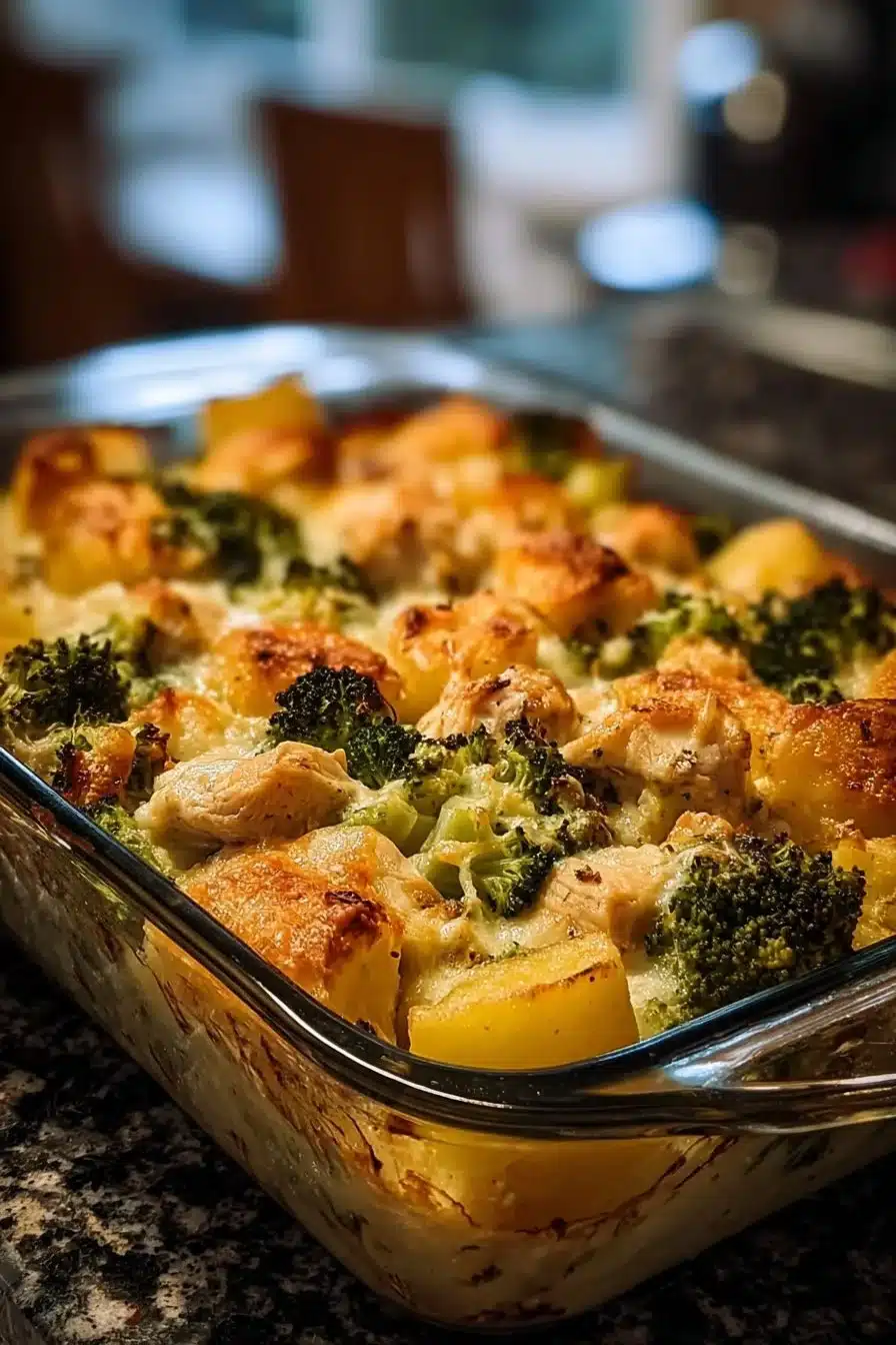 Baked Potato Chicken and Broccoli Casserole