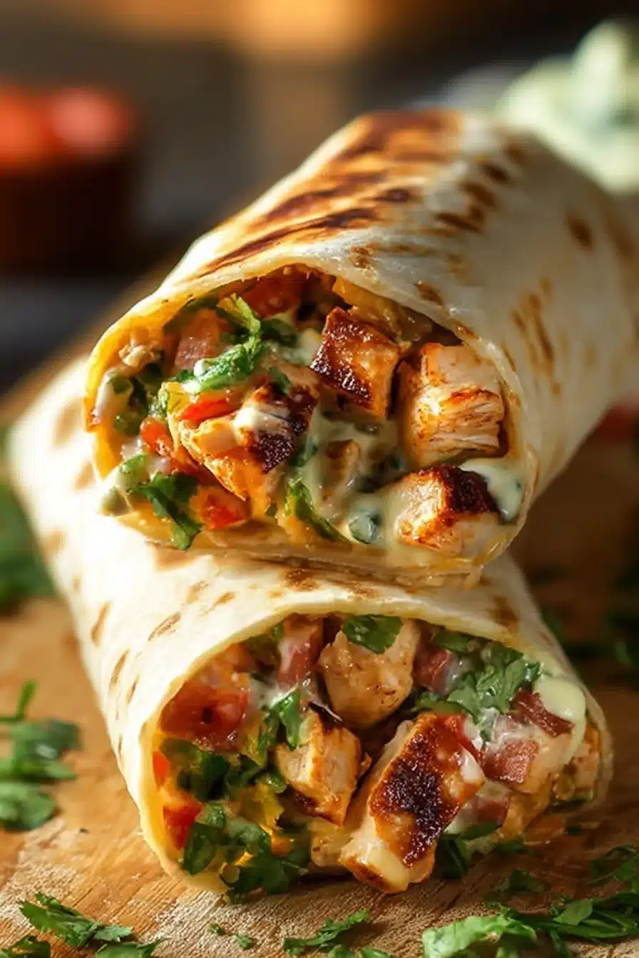 Chipotle Ranch Grilled Chicken Burrito
