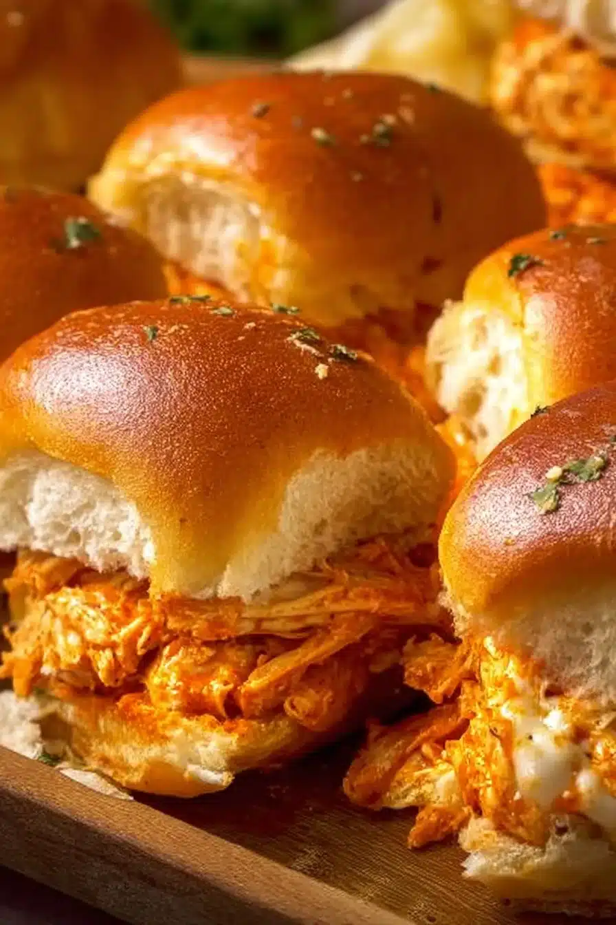 Spicy Buffalo Chicken Sliders