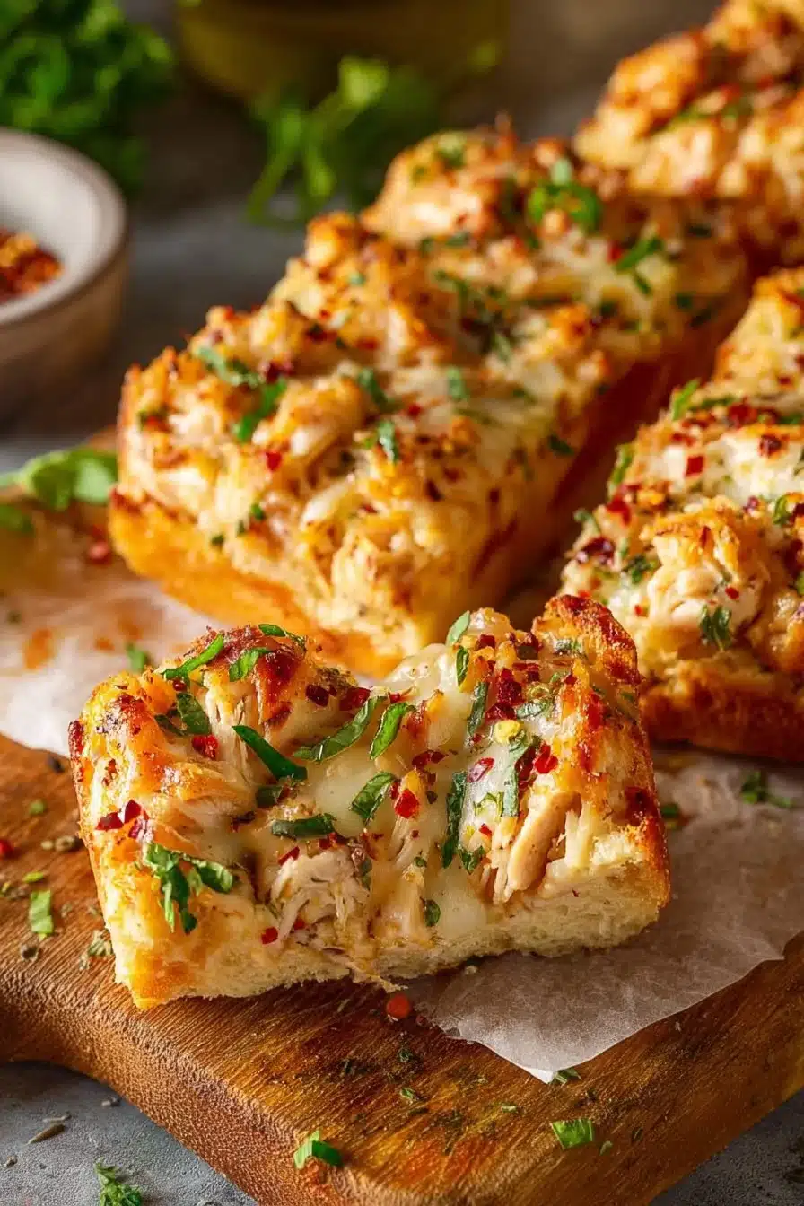 The Viral Chicken Alfredo Garlic Bread I’m Obsessed With