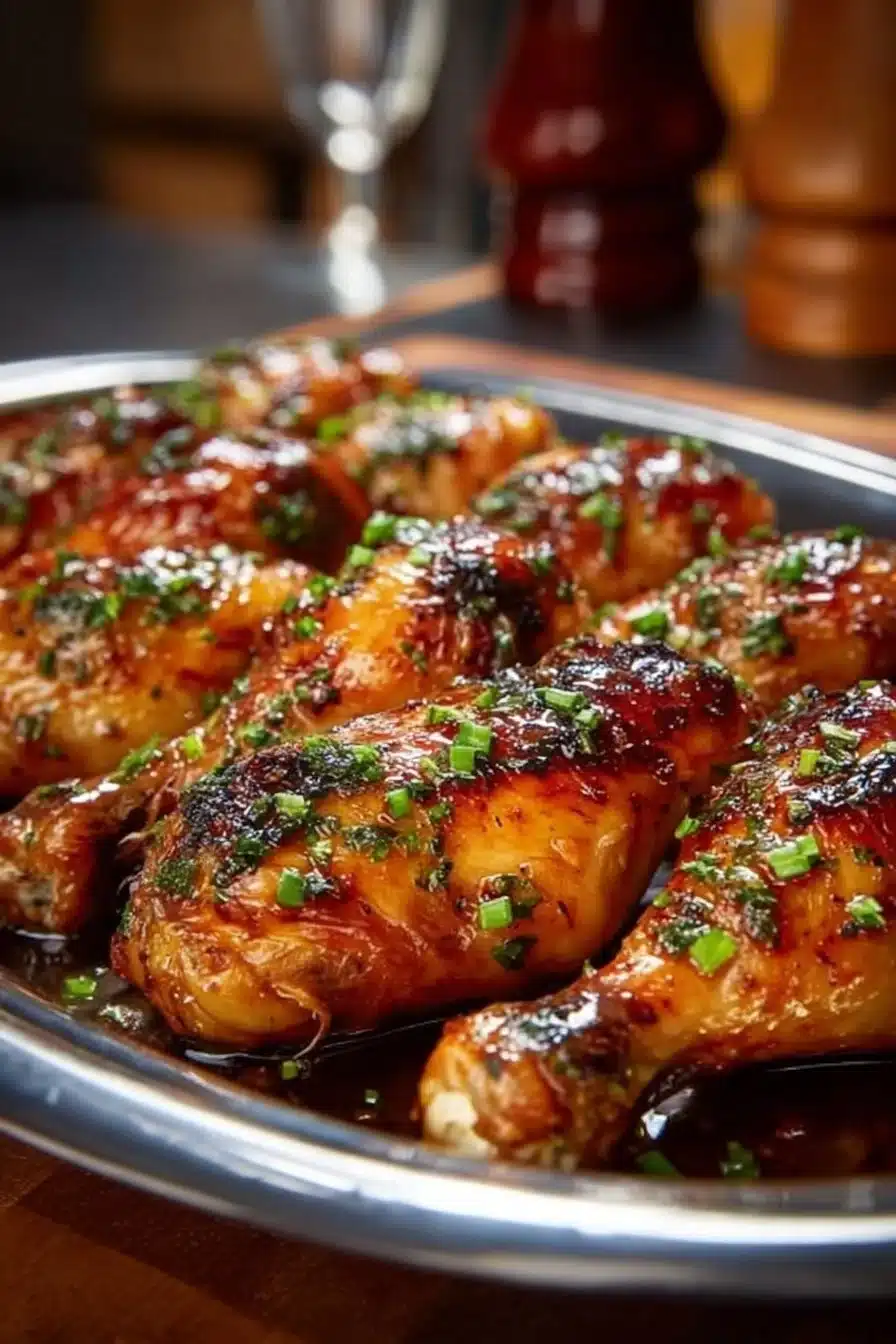 Baked Honey Garlic Chicken Drumsticks
